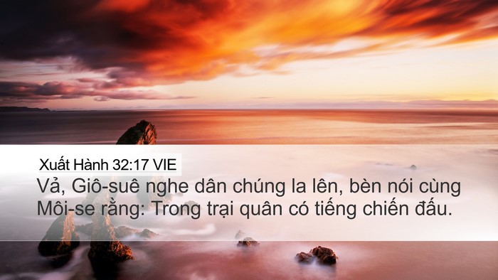 Xuất Hành 32:17 VIE Bible Verse Image