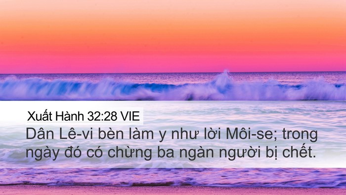 Xuất Hành 32:28 VIE Bible Verse Image