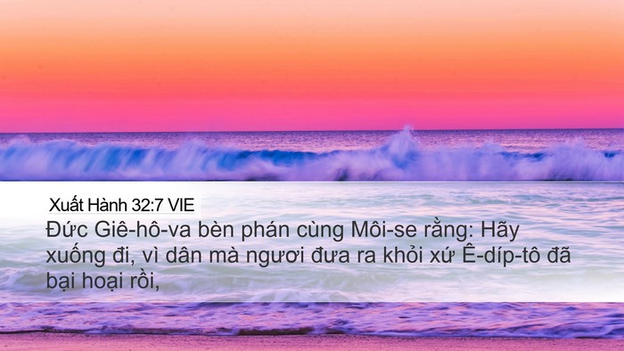 Xuất Hành 32:7 VIE Bible Verse Image