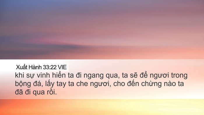 Xuất Hành 33:22 VIE Bible Verse Image