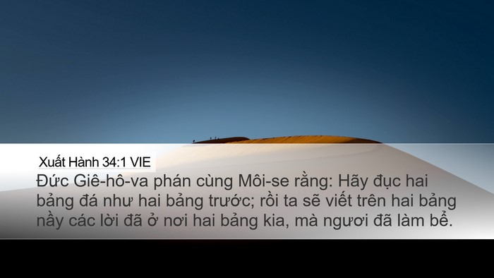 Xuất Hành 34:1 VIE Bible Verse Image