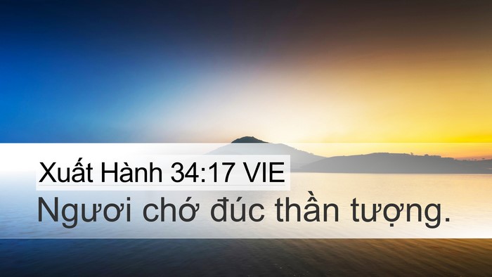 Xuất Hành 34:17 VIE Bible Verse Image