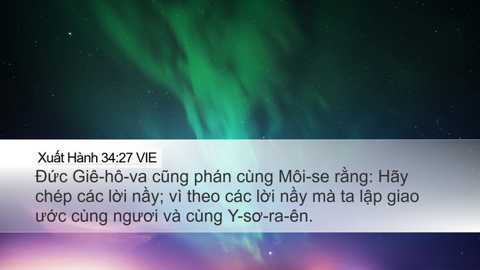 Xuất Hành 34:27 VIE Bible Verse Image