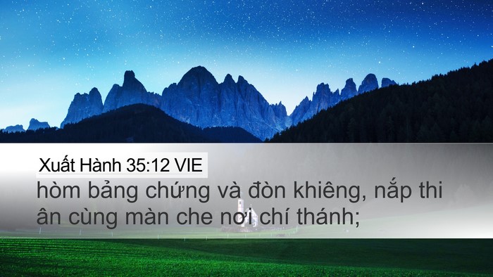 Xuất Hành 35:12 VIE Bible Verse Image