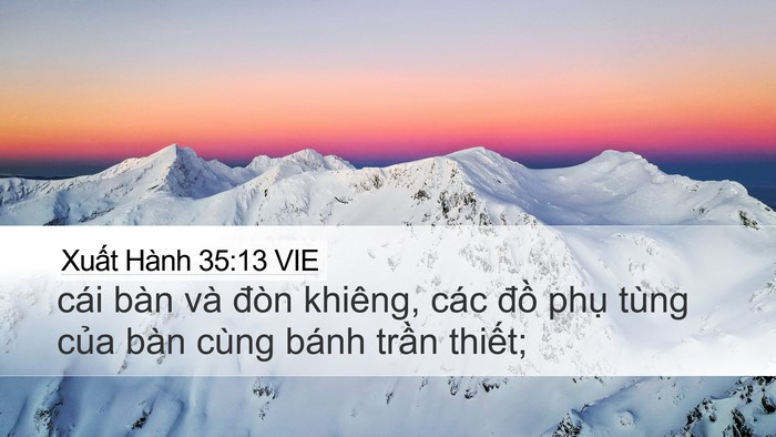 Xuất Hành 35:13 VIE Bible Verse Image