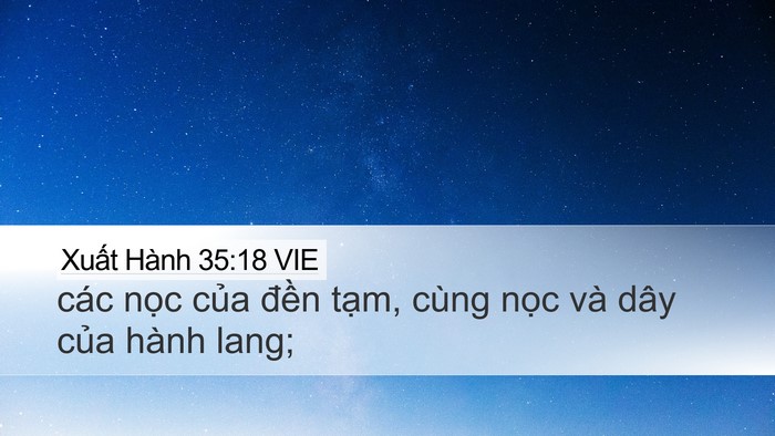 Xuất Hành 35:18 VIE Bible Verse Image