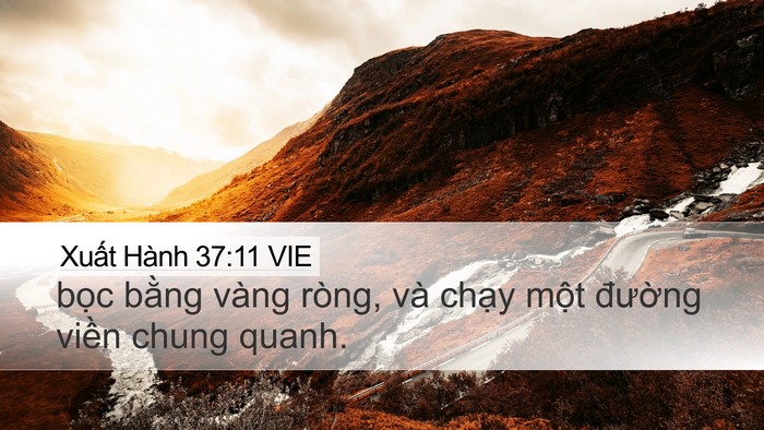 Xuất Hành 37:11 VIE Desktop Wallpaper - bọc bằng vàng ròng, và chạy một - Desktop Bible Verse Wallpaper