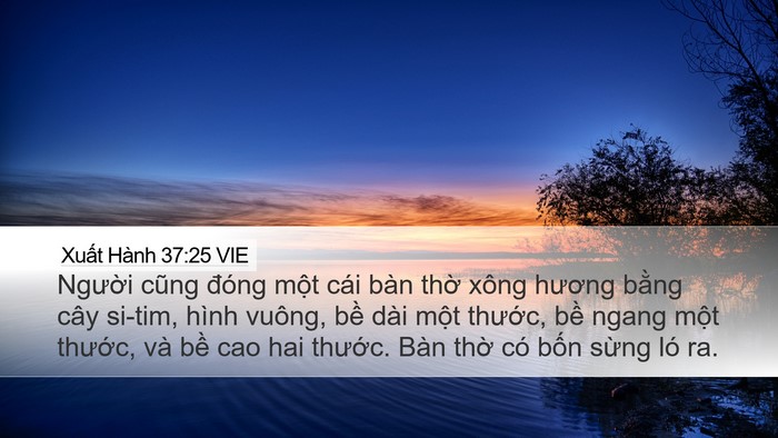 Xuất Hành 37:25 VIE Bible Verse Image