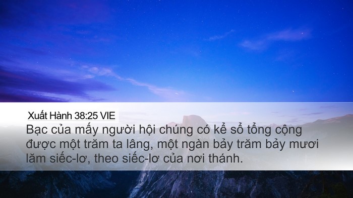 Xuất Hành 38:25 VIE Bible Verse Image