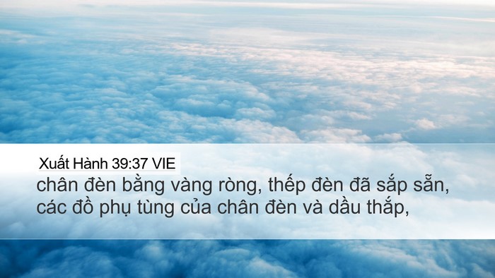 Xuất Hành 39:37 VIE Bible Verse Image
