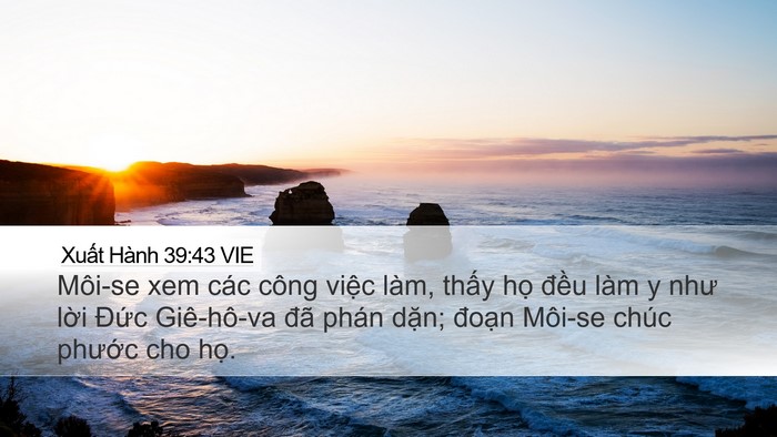 Xuất Hành 39:43 VIE Bible Verse Image