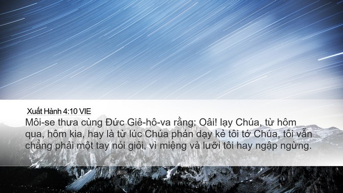 Xuất Hành 4:10 VIE Bible Verse Image