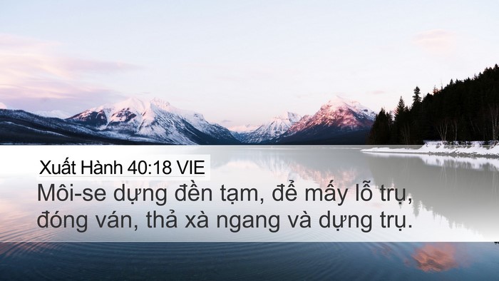 Xuất Hành 40:18 VIE Bible Verse Image
