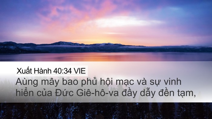 Xuất Hành 40:34 VIE Bible Verse Image