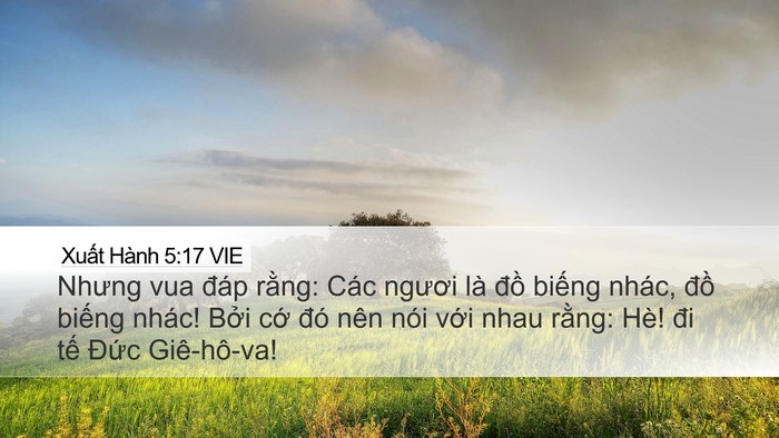 Xuất Hành 5:17 VIE Bible Verse Image