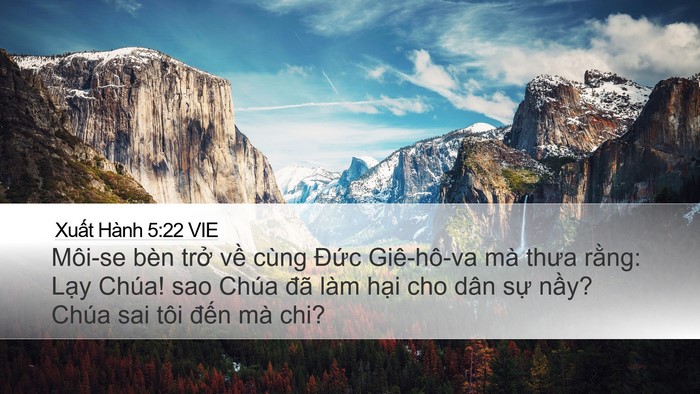 Xuất Hành 5:22 VIE Bible Verse Image