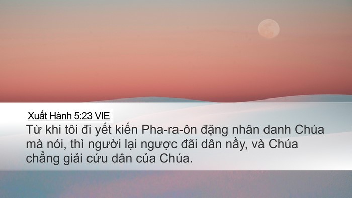 Xuất Hành 5:23 VIE Bible Verse Image