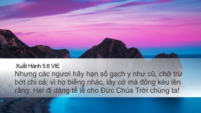 Xuất Hành 5:8 VIE Bible Verse Image