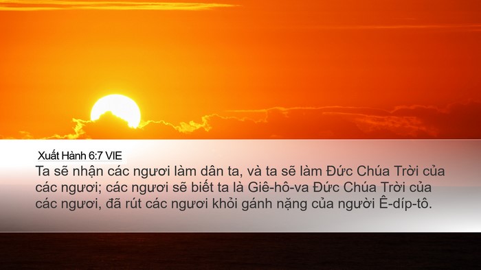 Xuất Hành 6:7 VIE Bible Verse Image