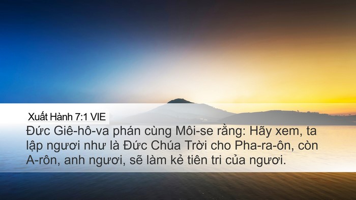 Xuất Hành 7:1 VIE Bible Verse Image