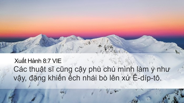 Xuất Hành 8:7 VIE Bible Verse Image
