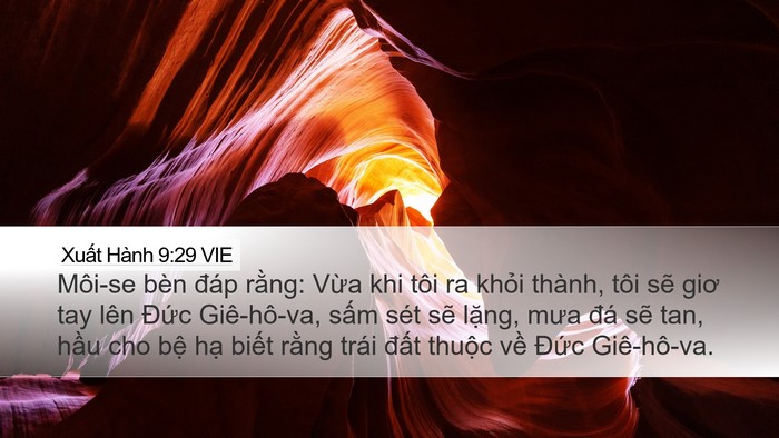 Xuất Hành 9:29 VIE Bible Verse Image