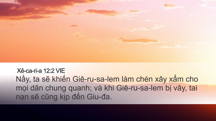 Xê-ca-ri-a 12:2 VIE Bible Verse Image