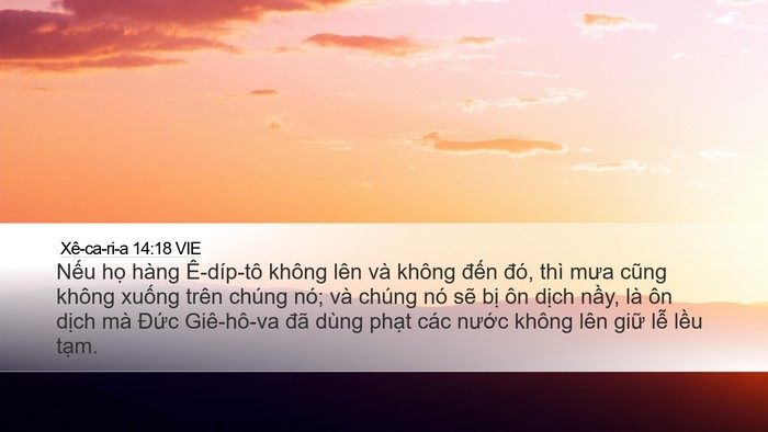 Xê-ca-ri-a 14:18 VIE Bible Verse Image