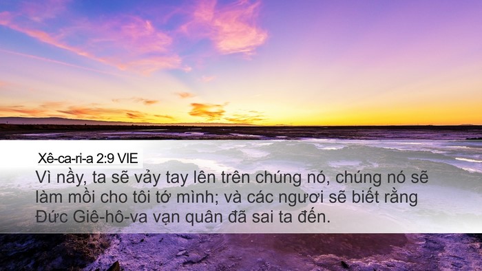 Xê-ca-ri-a 2:9 VIE Bible Verse Image
