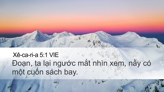 Xê-ca-ri-a 5:1 VIE Bible Verse Image