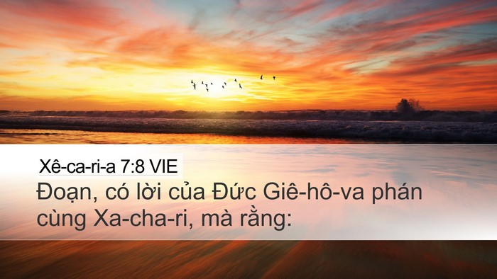 Xê-ca-ri-a 7:8 VIE Bible Verse Image
