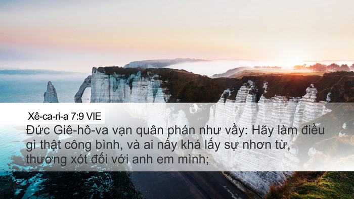 Xê-ca-ri-a 7:9 VIE Bible Verse Image