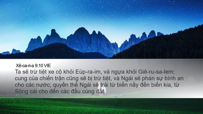 Xê-ca-ri-a 9:10 VIE Bible Verse Image