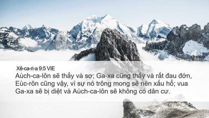 Xê-ca-ri-a 9:5 VIE Bible Verse Image
