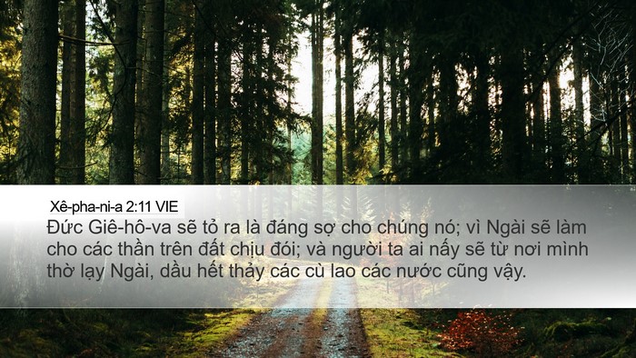 Xê-pha-ni-a 2:11 VIE Bible Verse Image