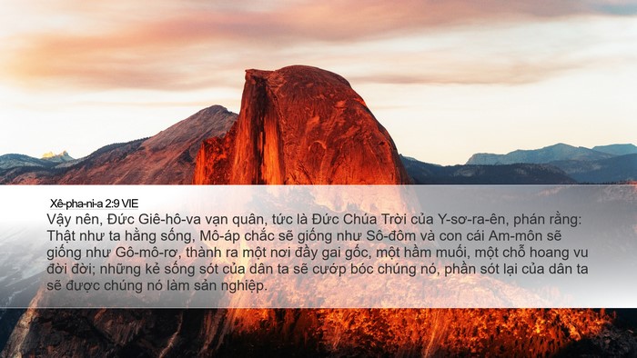 Xê-pha-ni-a 2:9 VIE Bible Verse Image