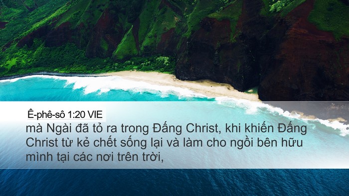 Ê-phê-sô 1:20 VIE Bible Verse Image