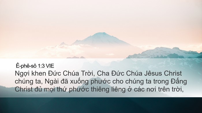 Ê-phê-sô 1:3 VIE Bible Verse Image