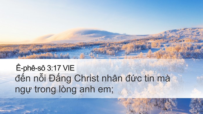 Ê-phê-sô 3:17 VIE Bible Verse Image