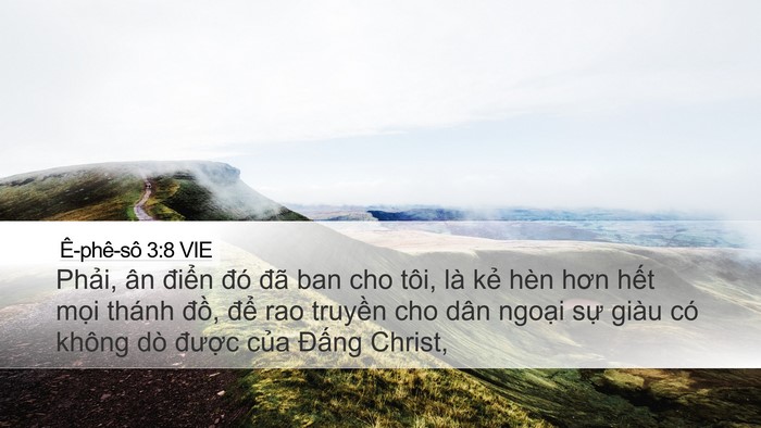 Ê-phê-sô 3:8 VIE Bible Verse Image