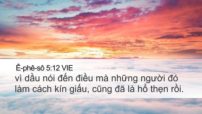 Ê-phê-sô 5:12 VIE Bible Verse Image