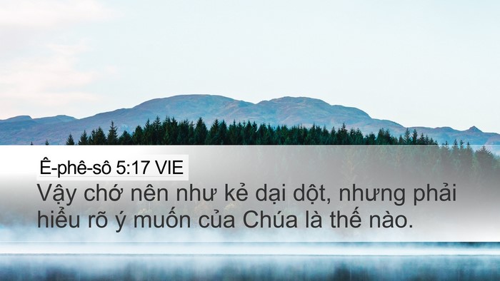 Ê-phê-sô 5:17 VIE Bible Verse Image