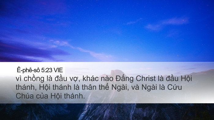 Ê-phê-sô 5:23 VIE Bible Verse Image