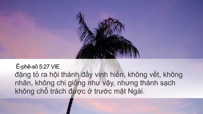Ê-phê-sô 5:27 VIE Bible Verse Image