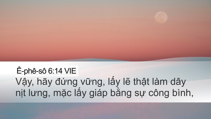 Ê-phê-sô 6:14 VIE Bible Verse Image