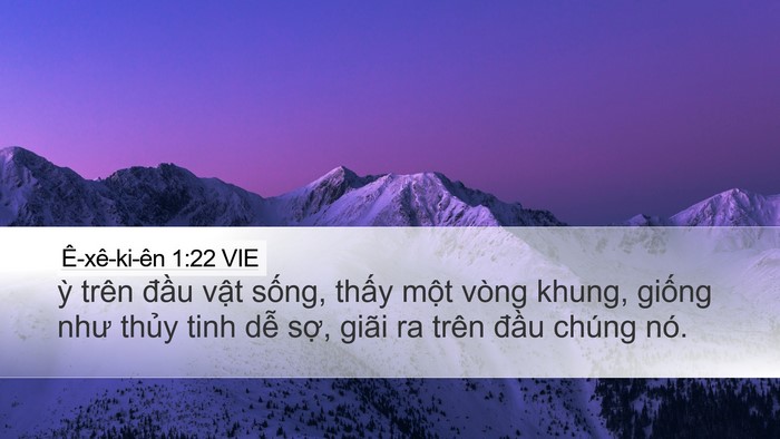 Ê-xê-ki-ên 1:22 VIE Bible Verse Image