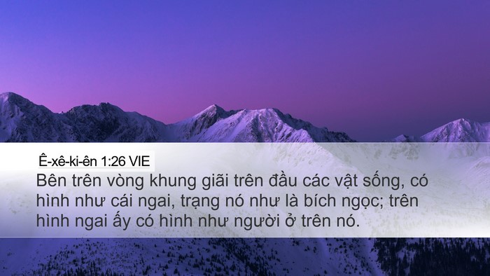 Ê-xê-ki-ên 1:26 VIE Bible Verse Image