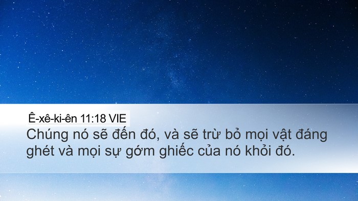 Ê-xê-ki-ên 11:18 VIE Bible Verse Image
