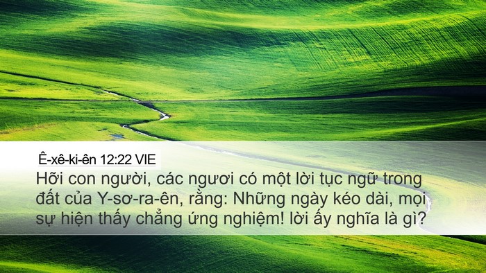Ê-xê-ki-ên 12:22 VIE Bible Verse Image