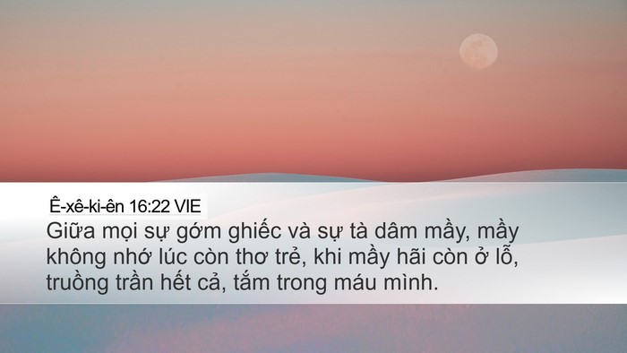 Ê-xê-ki-ên 16:22 VIE Bible Verse Image